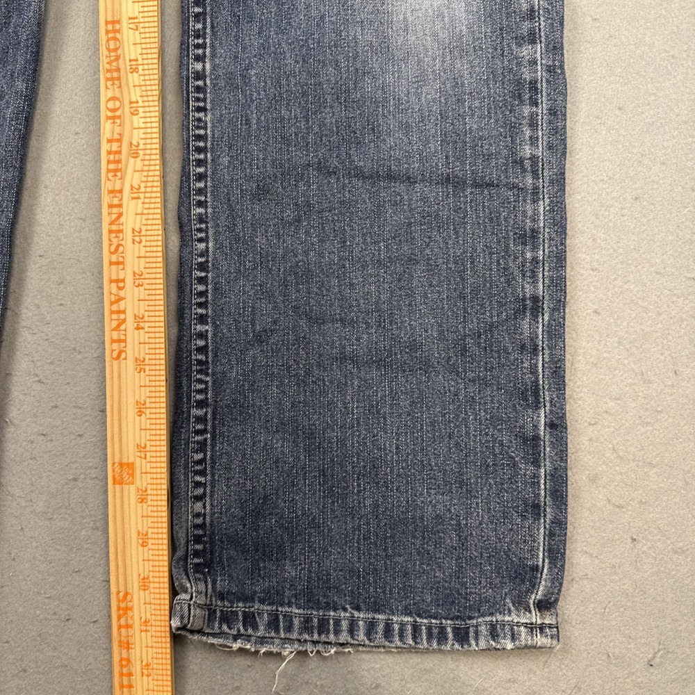 vtg Silver Jeans wide leg  womens 30/32 Stretch  Denim Y2K dark whiskering - Picture 5 of 9